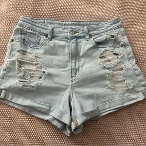 American Eagle high waisted jean shorts size 8